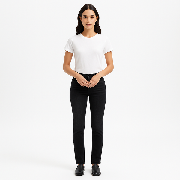 Pantalon Le High Skinny - Corvo Slit