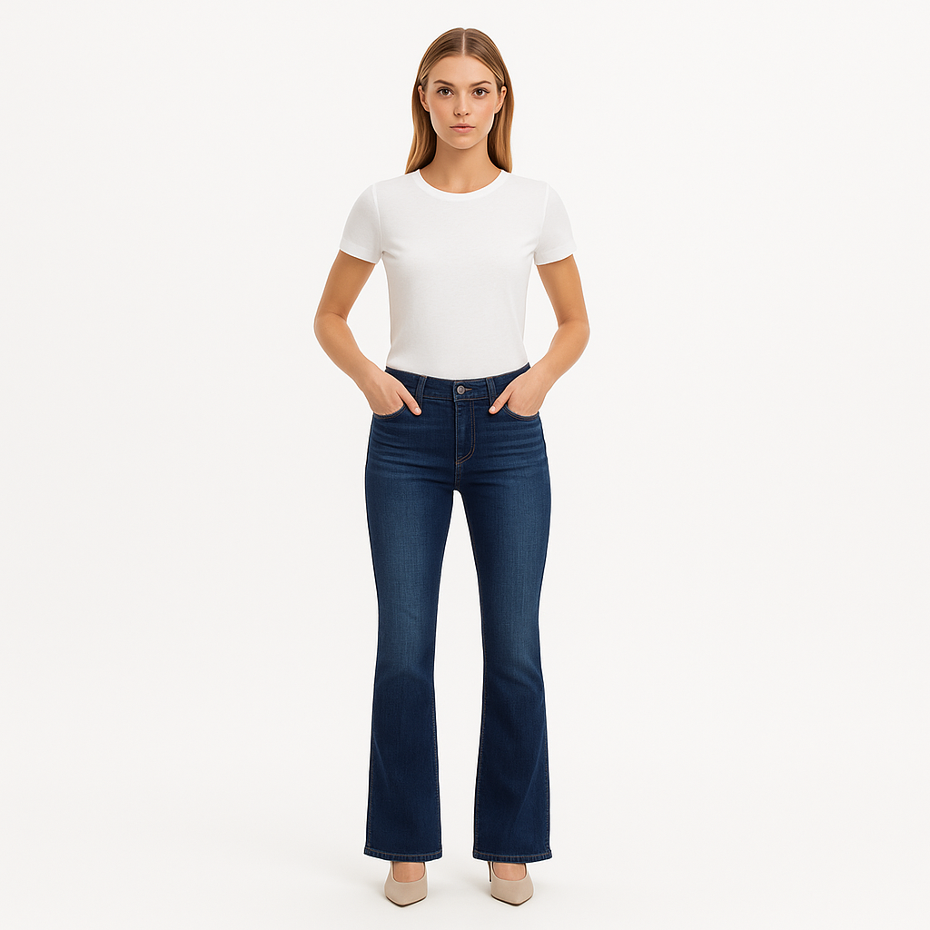 Pantalon Le Crop Mini Boot Biodegradable - Terre
