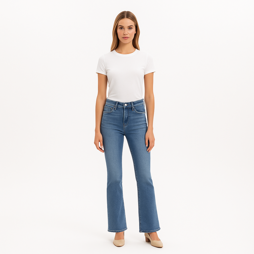 Pantalon Le Crop Mini Boot - Jadite