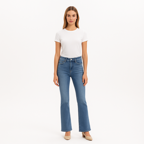 Pantalon Le Crop Mini Boot - Jadite