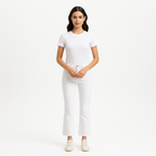 Pantalon Le Crop Mini Boot - Blanc