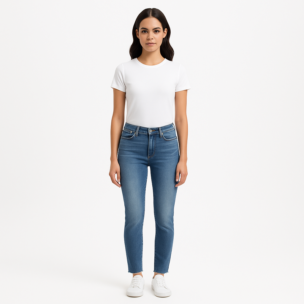 Pantalon Le High Skinny Raw Edge - Galeston