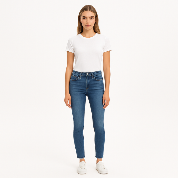 Pantalon Le High Skinny Stiletto - Daphne Blue