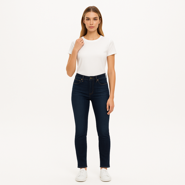 Pantalon Le High Skinny Turn Back Hem - Filbert