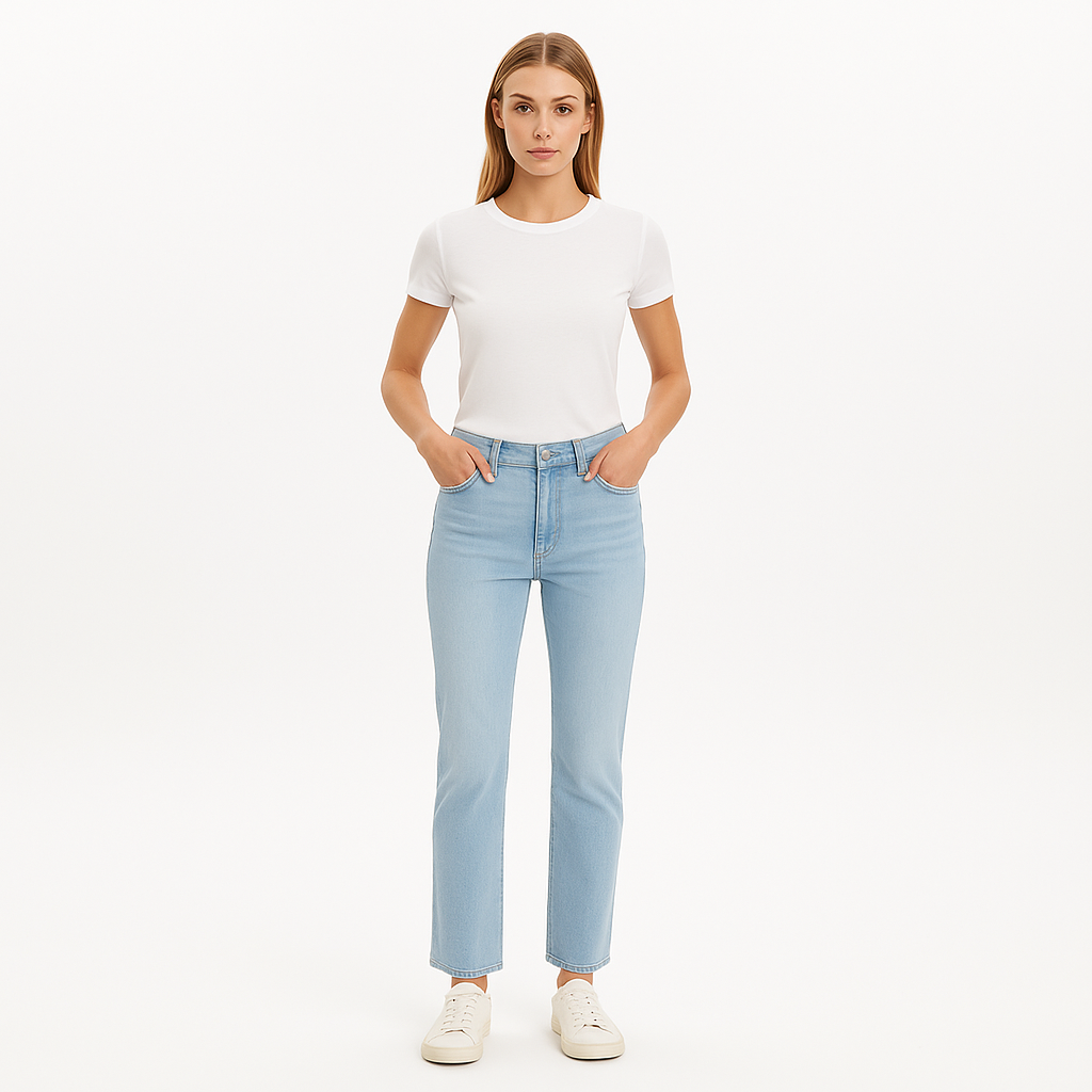 Pantalon Le High Straight Cascade - Clarity