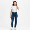 Pantalon Le High Straight Raw Edge - Keynote