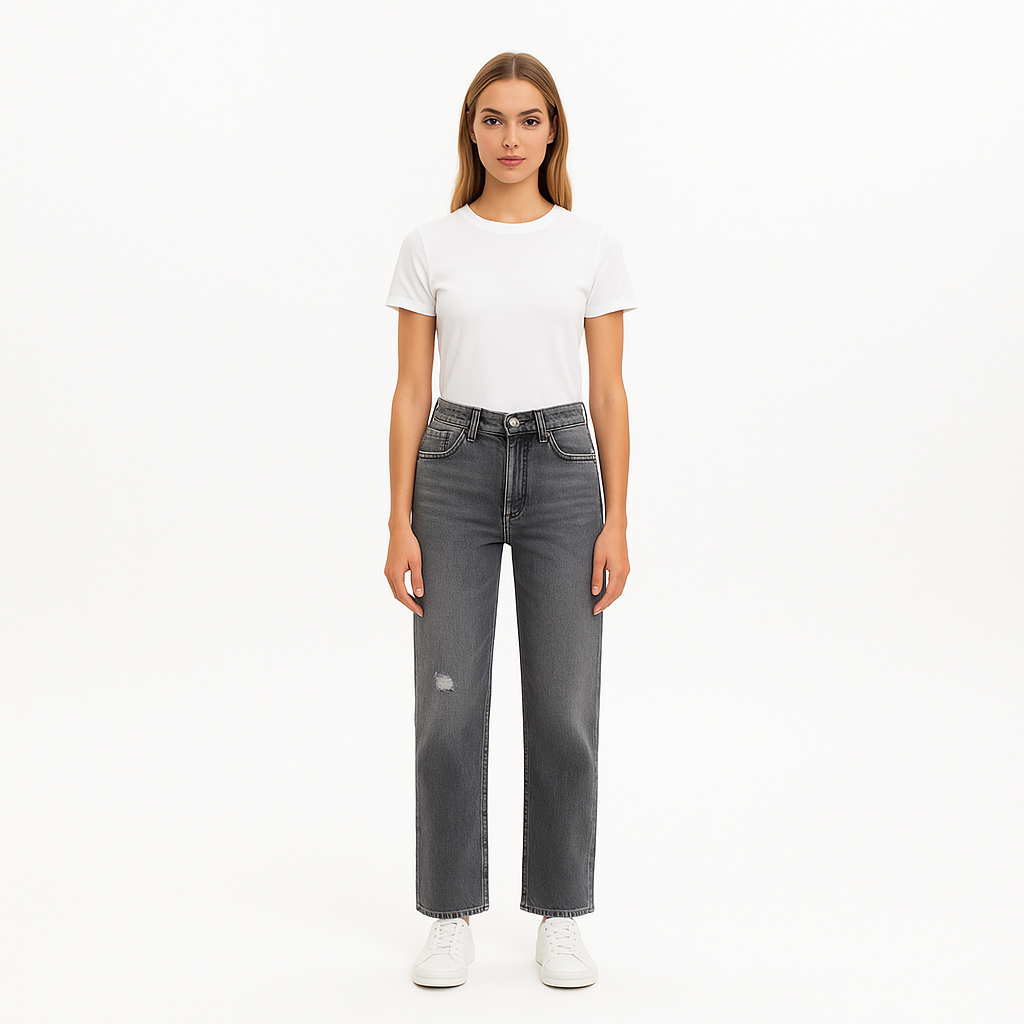 Pantalon Le Jane Ankle Raw Fray - Zurich