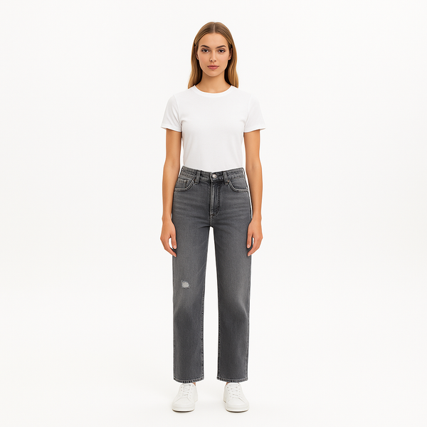 Pantalon Le Jane Ankle Raw Fray - Zurich