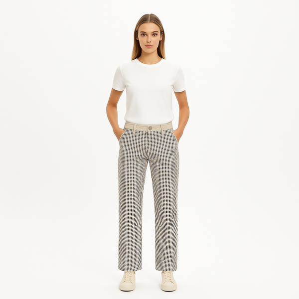 Pantalon Le Jane Studded - Studded Ivory