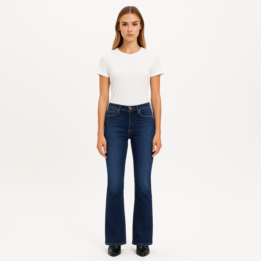 Pantalon Le Mini Boot Degradable - Terre