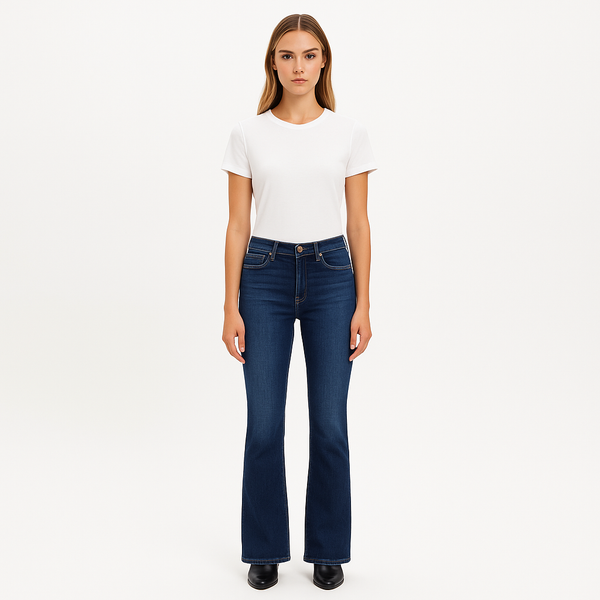 Pantalon Le Mini Boot Degradable - Terre