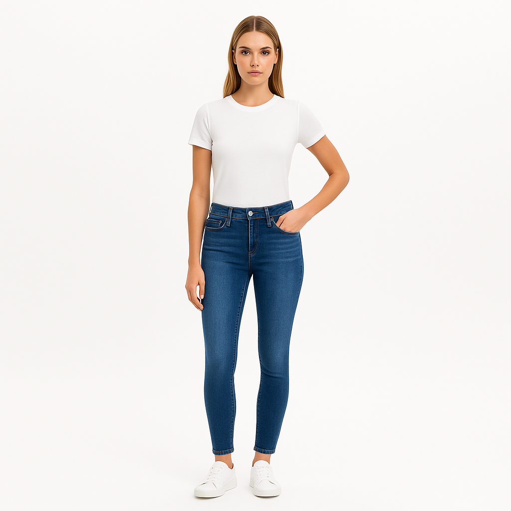 Pantalon Le One Skinny Crop - Sapphire