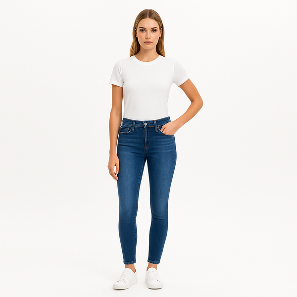 Pantalon Le One Skinny Crop - Sapphire