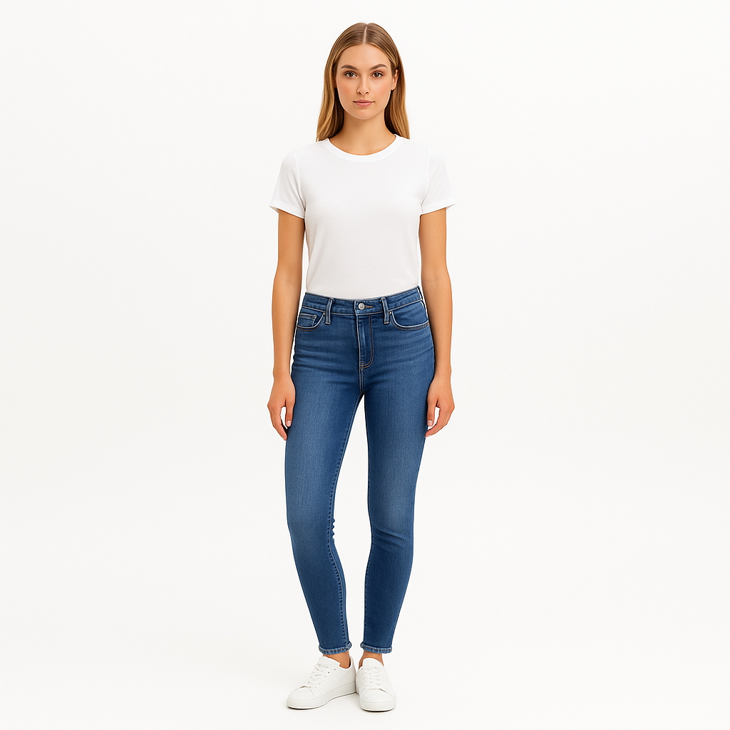 Pantalon Le One Skinny Crop - Sapphire