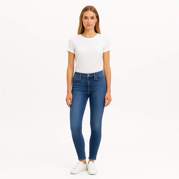 Pantalon Le One Skinny Crop - Sapphire