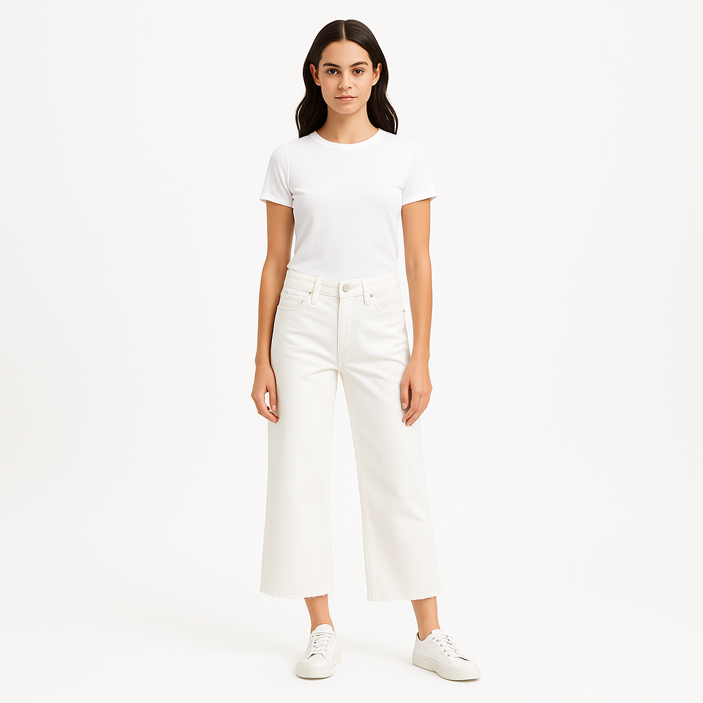 Pantalon Le Palazzo Crop Raw After - Au Natural