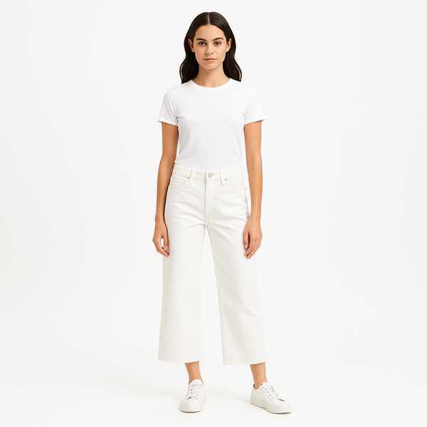 Pantalon Le Palazzo Crop Raw After - Au Natural