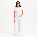 Pantalon Le Pixie Triple Binding Wide Leg - Blanc