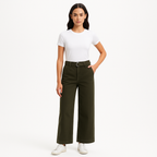 Pantalon Le Pixie Cinched Wide Leg - Military Green
