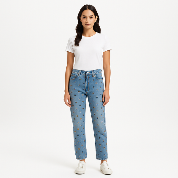 Pantalon Le Slouch Crop Wall Over Grommets - Fitzgerald