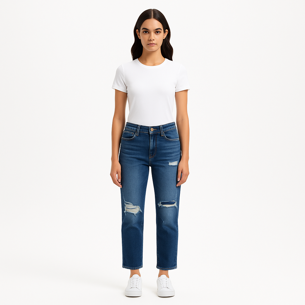 Pantalon Le Sylvie Crop Degradable - Swoon