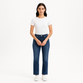 Pantalon Le Sylvie Crop Twisted Seam Clean Font - Decades Blue