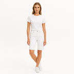 Pantalon Le Vintage Bermuda Raw Edge - Blanc