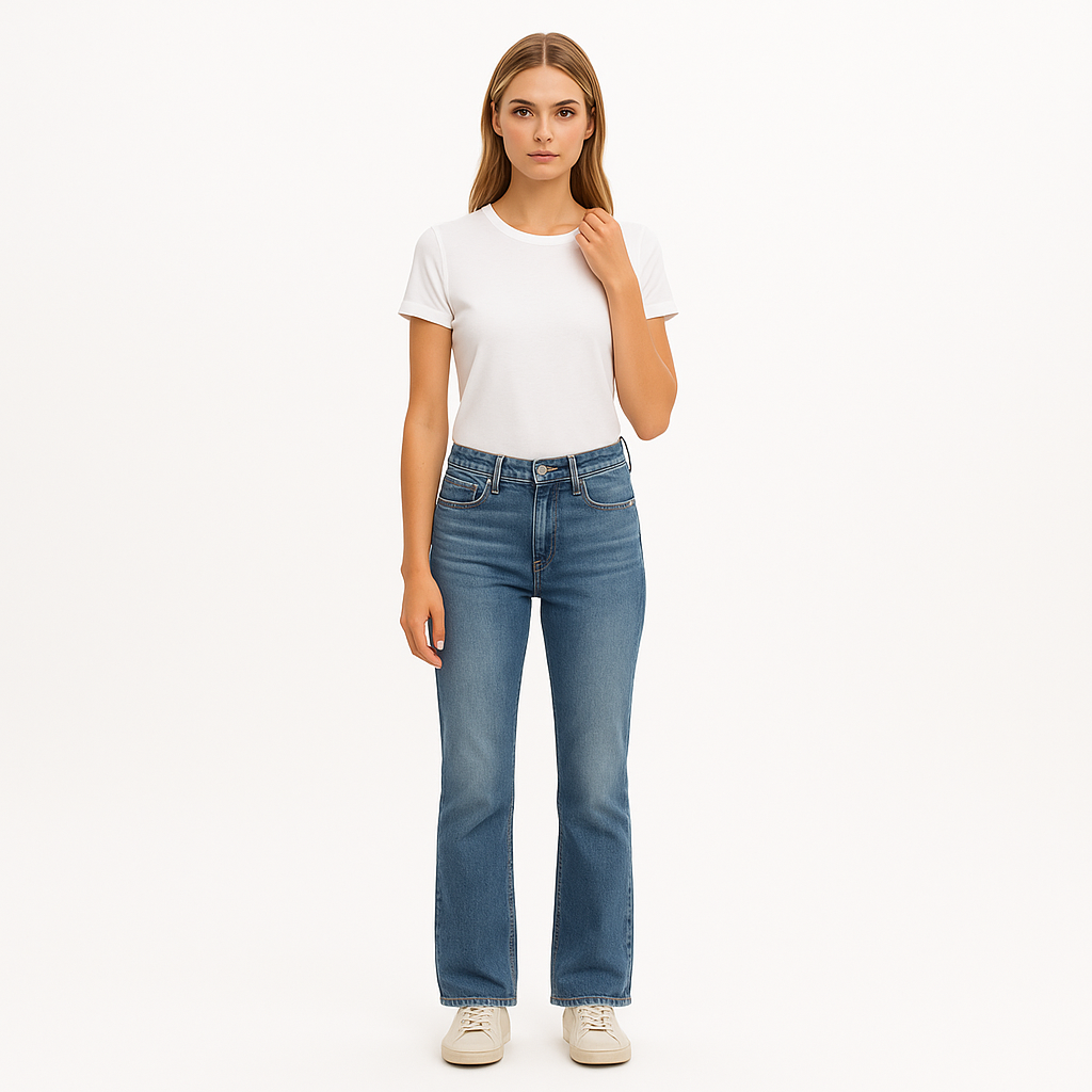 Pantalon The Low Boot Biodegradable - Indigo Summit