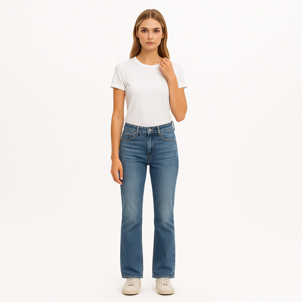 Pantalon The Low Boot Biodegradable - Indigo Summit