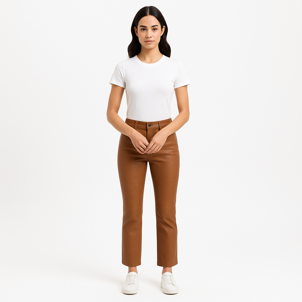 Pantalon Le Crop Mini Boot - Tobacco