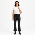 Pantalon Le Crop Mini Boot - Washed Black