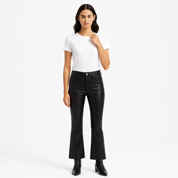 Pantalon Le Crop Mini Boot - Washed Black