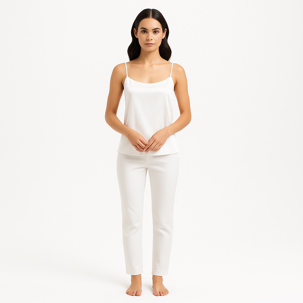 Top Simple Cami - Blanc