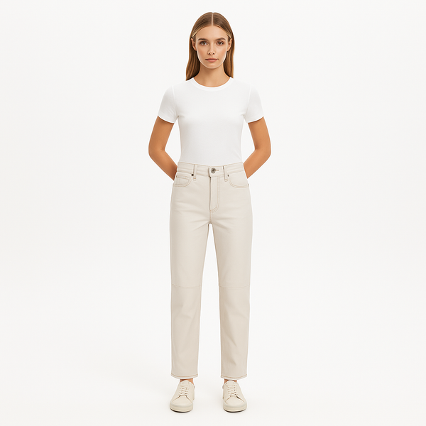 Pantalon Le Super High Straight - Bone