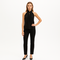 Top Lace Inset Sl - Noir