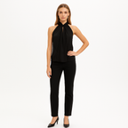 Top Lace Inset Sl - Noir