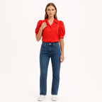 Top Gillian - Red Orange