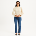 Top Lace Vneck - Bone