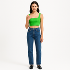Top Linear Lace Bra - Bright Peridot