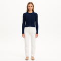 Cardigan Ribbed Zip - Navy
