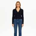 Cardigan Button Front - Navy