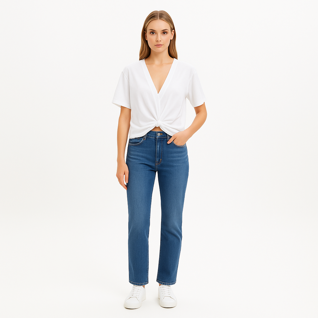 T-Shirt Twisted Ss - Blanc
