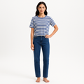 T-Shirt Boxy Crop - Ultramarine Multi
