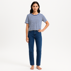T-Shirt Boxy Crop - Ultramarine Multi