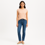 Top Rolled Muscle - Washed Nude Pink