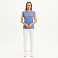 Top Rolled Muscle - Oxford Blue