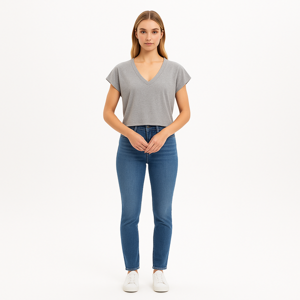 Top Le High Rise V - Gris Heather
