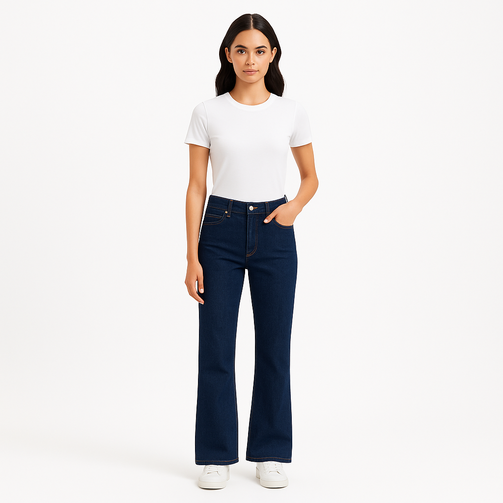 Pantalon Le Mini Boot Denim - Dark Rinse
