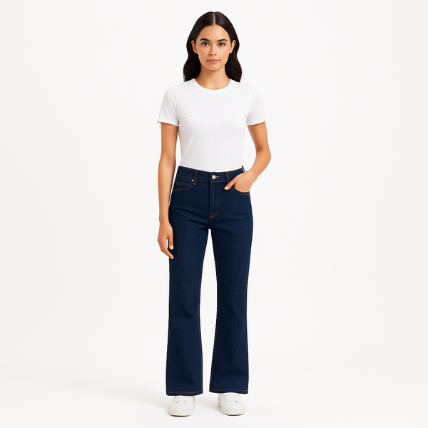 Pantalon Le Mini Boot Denim - Dark Rinse