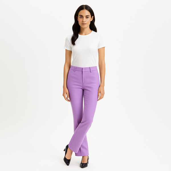 Pantalon Le Crop Mini Boot - Lilac